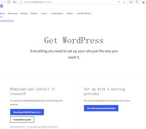 WordPress的官方页面